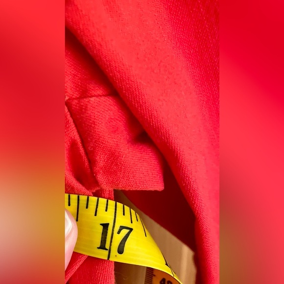 Talbot’s Stretch Women’s Red Blazer Jacket Button Front Cotton Size 10 Classic - Picture 12 of 12